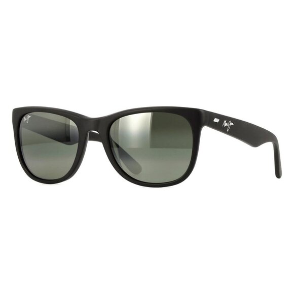 New MAUI JIM Kikonia Black Polarised Square MJ0693S 001 Sunglasses Women - Picture 1 of 4